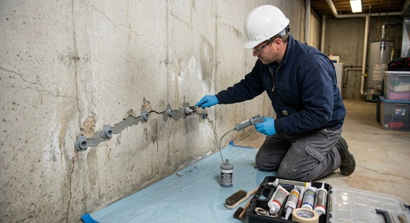 Basement Crack Repair in Stevensville, MD