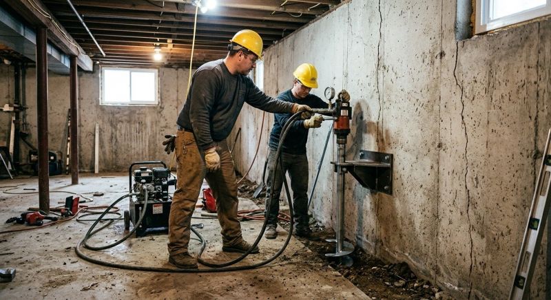 Basement Stabilization in Stevensville, MD