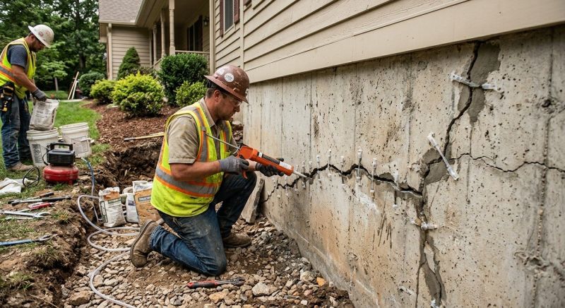 Cracked Foundation Repair in Chester, MD