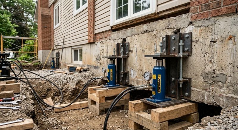 Foundation Jacking in Chesapeake Beach, MD