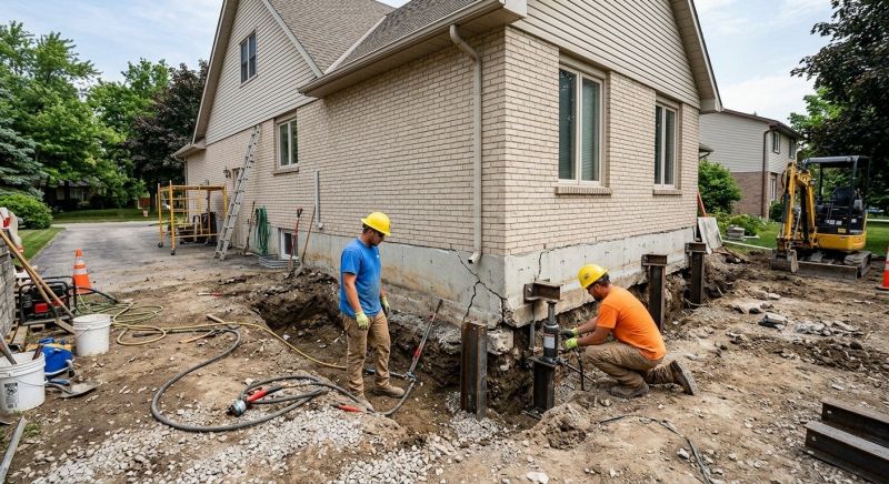 Helical Pile Installation in Stevensville, MD