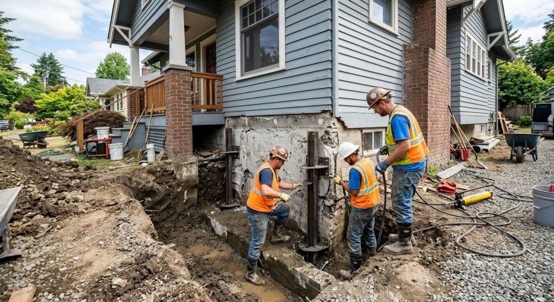 Sinking Foundation Repair in Bowie, MD