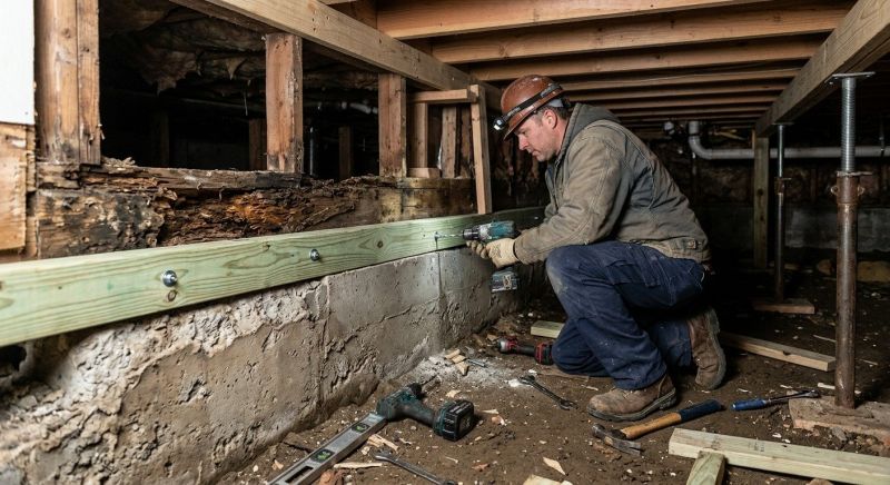 Sinking Foundation Repair in Chesapeake Beach, MD