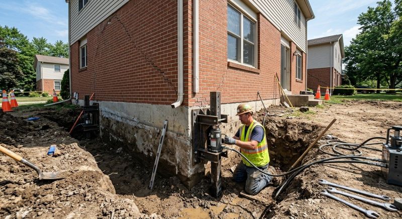 Sinking Foundation Repair in Davidsonville, MD
