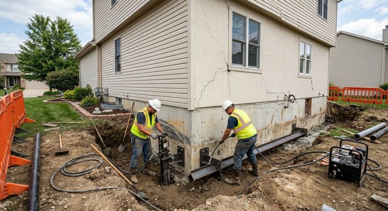 Sinking Foundation Repair in Glen Burnie, MD