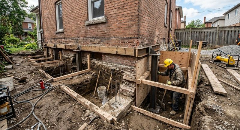 Structural Underpinning in Stevensville, MD